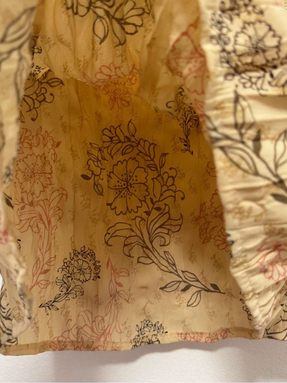 NEW Axcess Liz Claiborne Women XL Off Shoulder Floral Peasant Blouse 3/4 Sleeve - Picture 7 of 9